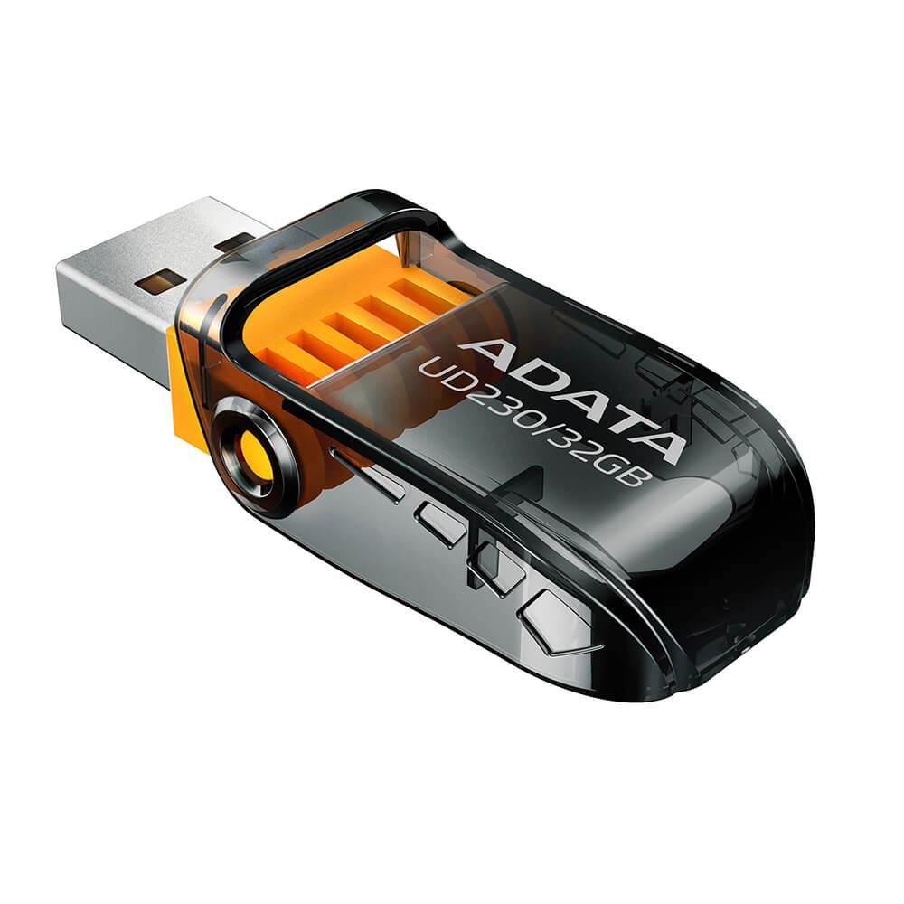 MEMORIA USB ADATA UD230 32GB USB2.0 NEGRO, AUD230-32G-RBK   - ADATA