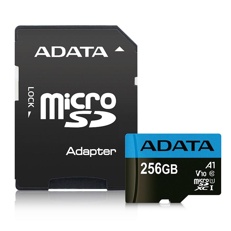 MEMORIA MICRO SDXC ADATA 256GB UHS-I CL10 A1 (AUSDX256GUICL10A1-RA1) - ADATA