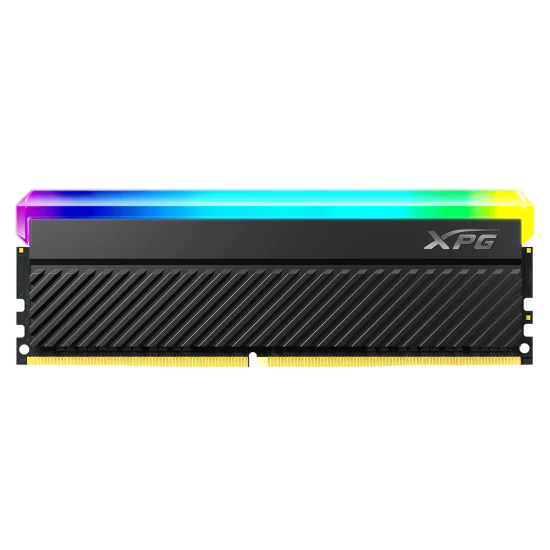 MEMORIA DDR4 8GB 3200MHZ ADATA SPECTRIX D45G RGB NEGRO CON DISIPADOR PC/GAMER/ ALTO RENDIMIENTO, AX4U32008G16A-CBKD45G  - AX4U32008G16A-CBKD