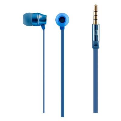 Audífonos Mobifree METALIC, Azul, Alámbrico,  1.2 m METALIC MB-02018 EAN 7506215911214UPC  - MB-02018