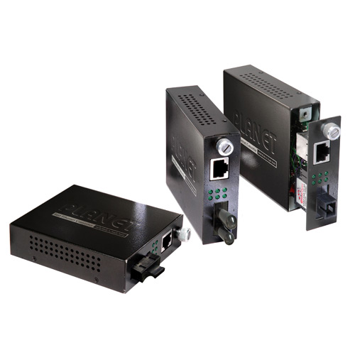 10/100Base-TX to 100Base-FX (SC WDM, SM) convertidor de Smart Media- TX: 1550nm-20km - PLANET