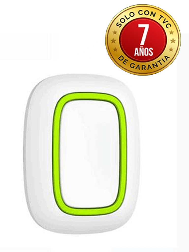 AJAX  Button W - Botón de alarma inalámbrico /Smart Button Color Blanco - Button (9NA)