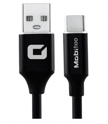 Cable USB a Tipo C Mobifree 1M, Carga y Transferencia de Datos, USB 2.0, USB C, Macho/Macho, 1 m, Negro MB-923637 MB-923637EAN 7506215923637UPC  - MB-923637