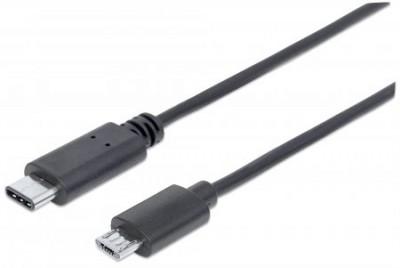 353311 Cable USB C a Micro B MANHATTAN 353311, 1 m, Negro 353311 353311EAN UPC 766623353311