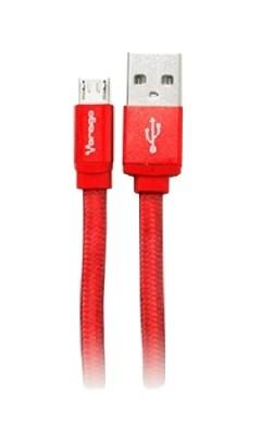 Cable USB VORAGO CAB-113, Micro USB, USB, 1 m, Rojo AC-365810-31 AC-365810-31 EAN 7502266673996UPC  - VORAGO