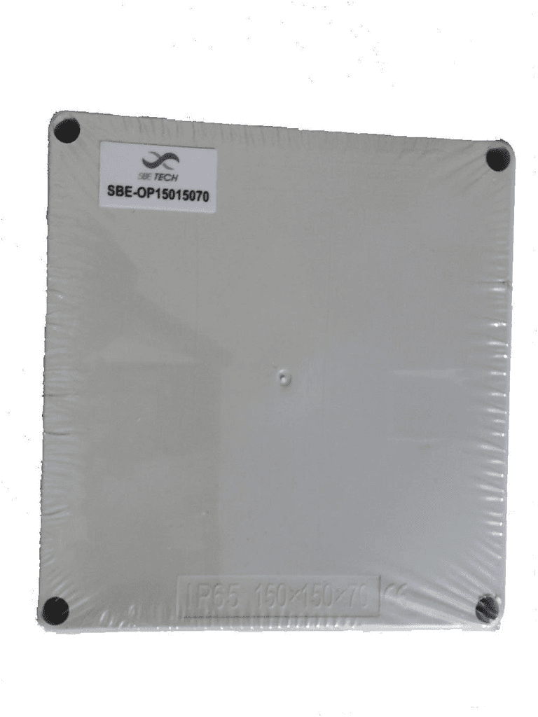 SBE TECH SBE-OP15015070 - Caja de PVC con tapa / Opaca / Alto150 mm, Ancho 150 mm, Profundidad 70 mm - SBE-OP15015070