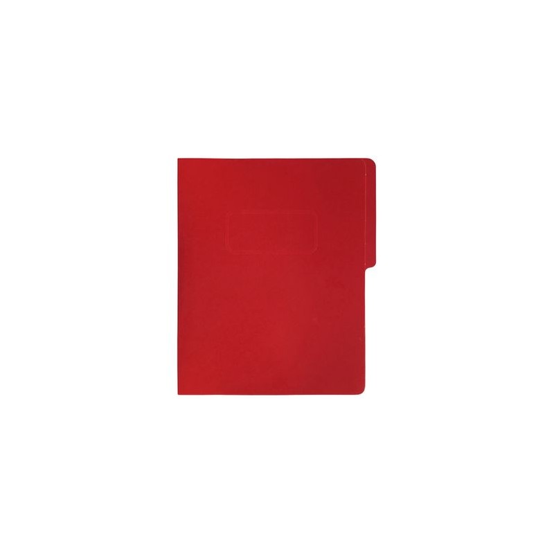 Carpeta pressboard con broche Fortec ofi Carpeta de 1/2 ceja redondeada, elaborada en cartulina de 14 puntos, broche metálico de 8 cm y suaje de expansión, capacidad para 300 hojas, medida: 37 x 24 cm.                                                                                                cio color rojo, paquete c/10 pzas        - FB-3034