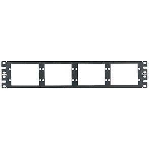 Patch Panel de Fibra Óptica Para 8 Placas Acopladoras FAP o FMP Color Negro 2UR CFAPPBL2 - CFAPPBL2