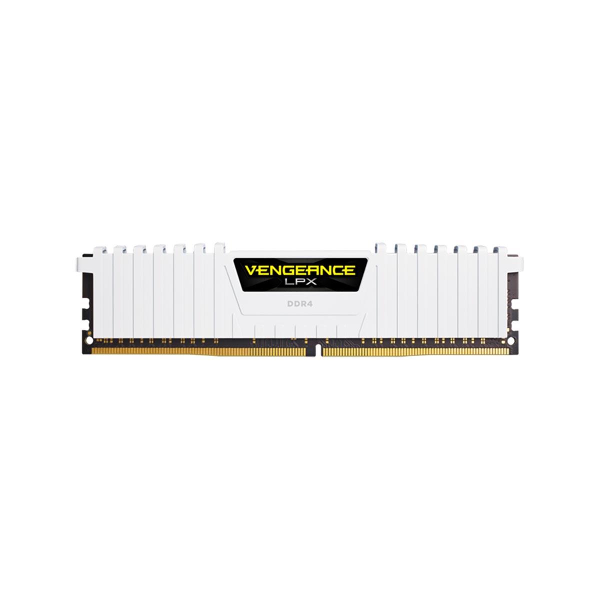 MEMORIA DIMM DDR4 CORSAIR (CMK16GX4M2D3000C16W) 16GB (2X8GB) 3000MHZ VENGEANCE LPX DISP. BLANCO - CORSAIR