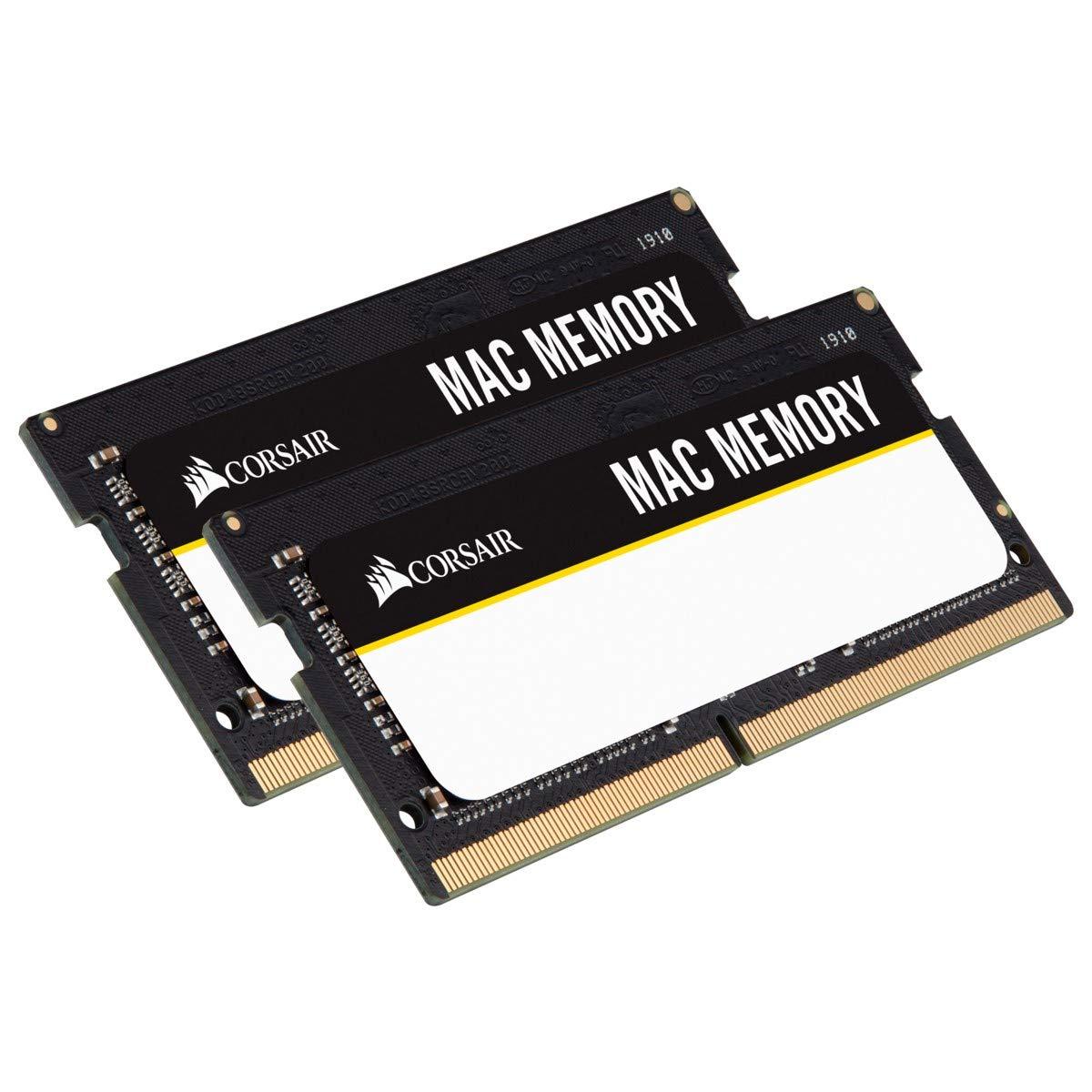MEMORIA RAM CORSAIR SODIMM DDR4 2666MHZ 16GB KIT 2X8GB PARA APPLE NEGRO CMSA16GX4M2A2666C18 - CMSA16GX4M2A2666C18