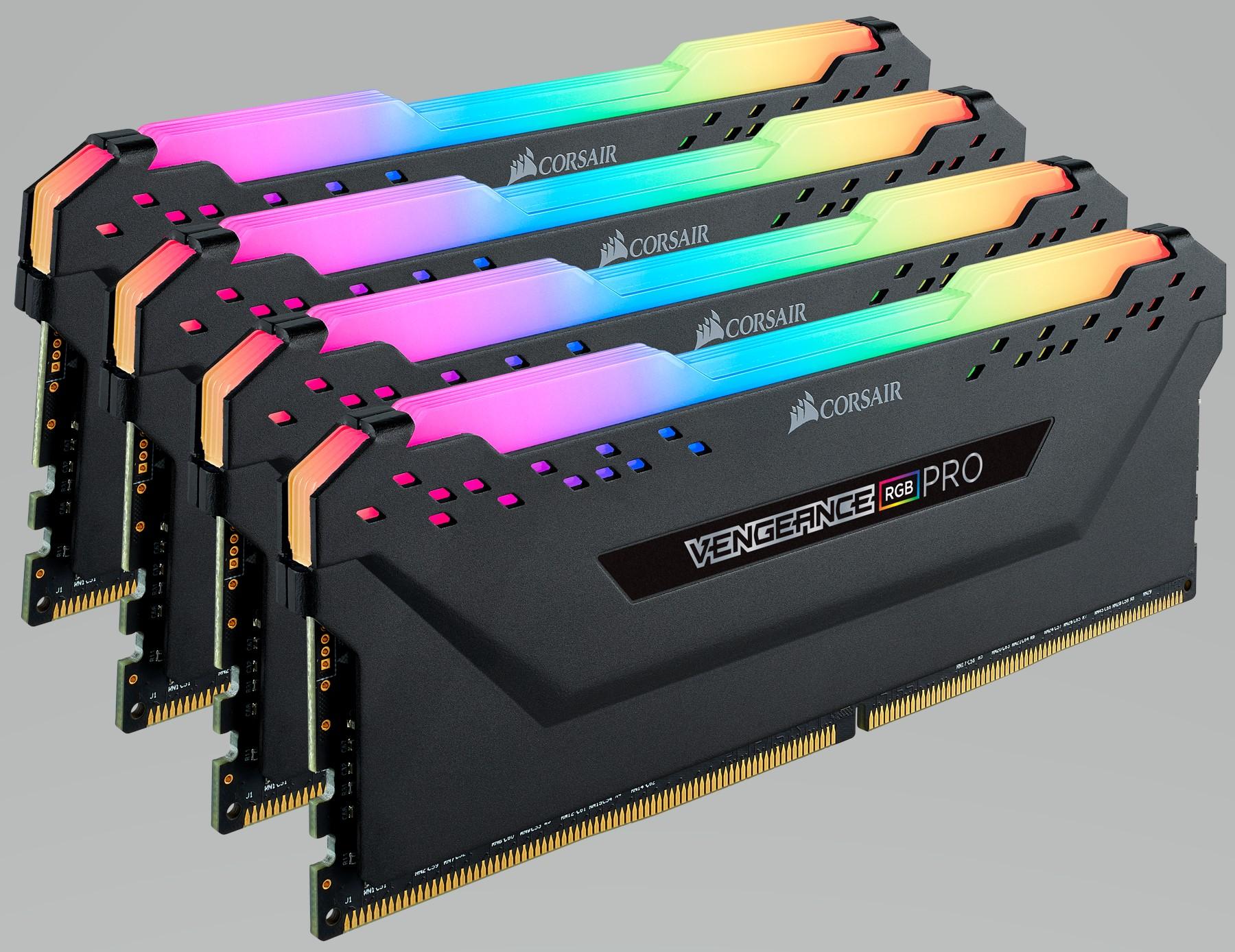 MEMORIA DDR4 CORSAIR VENG. RGB PRO 32GB 2600 4x8 CMW32GX4M4A2666C16 - CORSAIR
