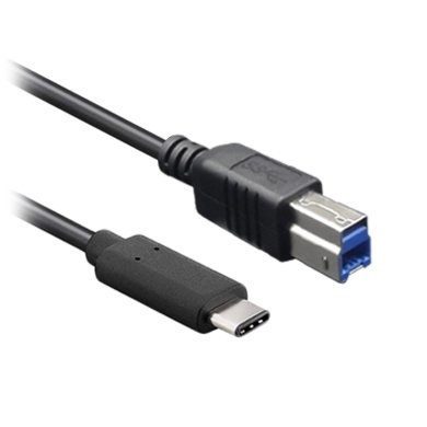 Cable USB V3.0  BROBOTIX 170302, USB C, USB B, 1 m, Negro 170302 170302 EAN 7503028695751UPC  - 170302