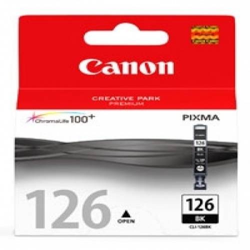 CARTUCHO DE TINTA CLI-126 BK  NEGRO PARA IP4810 / IP4910 / IX65 - CANON