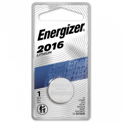 Pila de litio Energizer 2016 de 3.0v blí Batería de litio tipo botón con voltaje de 3.0 volts capacidad de 90 mah composición de litio-manganesio y dióxido peso aproximado de 1.9 gramos y volumen de 0.5 centímetros cúbicos colores de la pila plateado                                               ster con 5 pzas                          - ENERGIZER