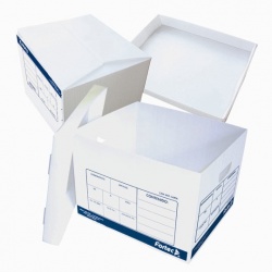 Caja de archivo plástica Fortec oficio   Tapa independiente, libre de humedad, resistencia 58 kg, para proteger, clasificar y almacenar grandes volumenes de archivo, uso rudo, medida: 38 x 50 x 26.5 cm.                                                                                               .                                        - CAM-PLAST-OF