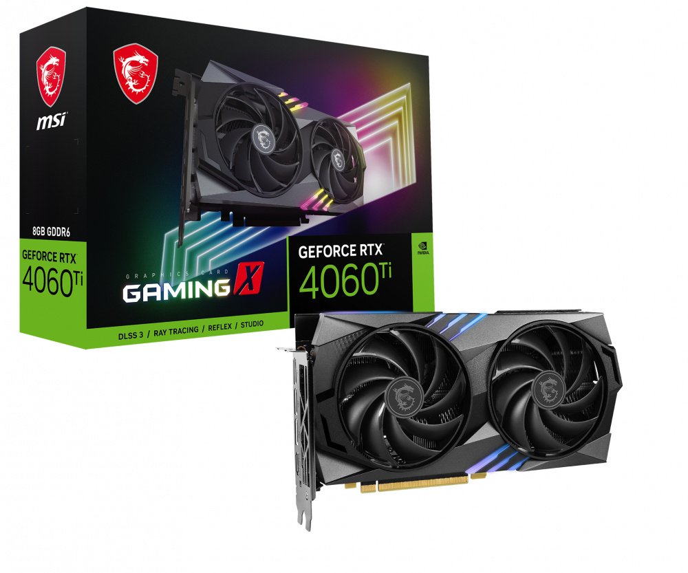 TARJETA DE VIDEO MSI GEFORCE  RTX 4060 8GB GAMING X NV EDITION - KINGSTON