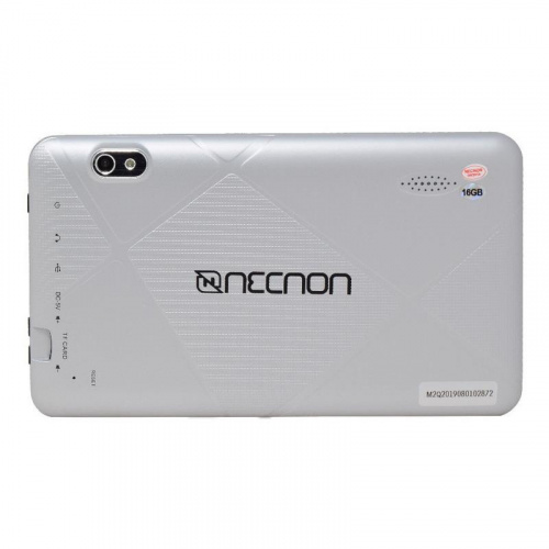 TABLET 7" NECNON (M002Q-2-PL) ANDROID 10,RAM 2/16GB,CAM 2/5MP,QUADCORE 1.8GHZ,FUNDA SILICON,PLATA - NECNON