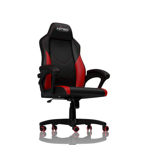 NITRO CONCEPTS C100 GAMING CHAIR - BLACK / RED - NITRO CONCEPTS