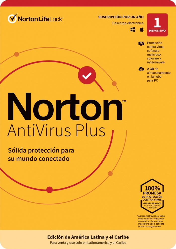 ESD Norton AntiVirus Plus 1 Dispositivo 1 Año UPC  - 21404348