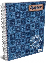 Cuaderno profesional Rayter de cuadro de Cuaderno profesional Rayter de cuadro de 7 mm,  azul mezquilla con 200 hojas                                                                                                                                                                                    7 mm,  azul mezclilla con 200 hojas      - RAYTER
