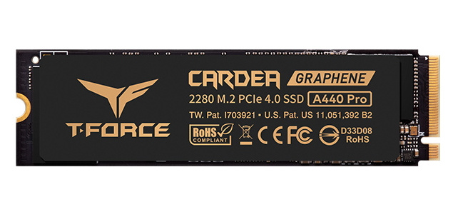 SSD INTERNO TEAMGROUP T FORCE CARDEA A440 PRO GRAPHENE 2TB M.2 2280 PCIE 4.0 TM8FPR002T0C129 - TM8FPR002T0C129