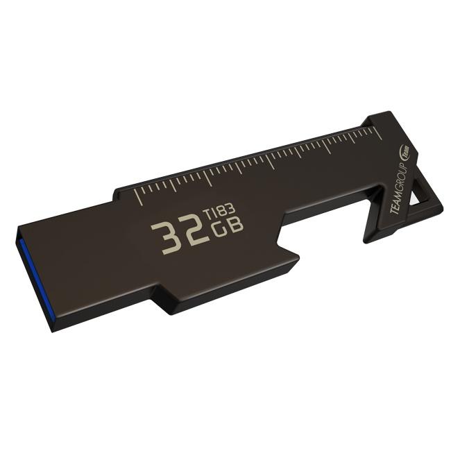 MEMORIA USB TEAMGROUP T183 32GB 3.2 GEN 1 NICKEL BLACK TT183332GF01 - TEAM GROUP