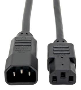 P004-001 Cable de Alimentación para P004-001 PDU, C13 a C14 - 10A, 250V, 18 AWG, 30.5 cm [1 pie], Negro P004-001 P004-001 EAN UPC 