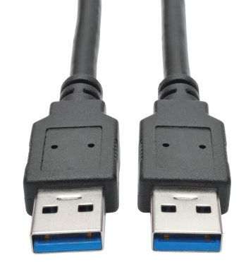 CABLE USB 3.0 SUPERSPEED A/A mm-negro-091-m-3-pies UPC 0037332198747 - U320-003-BK