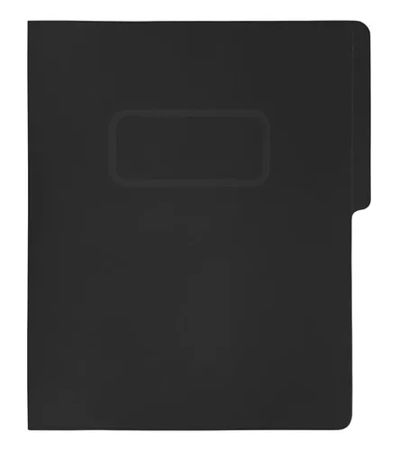 Carpeta pressboard con broche Fortec car Carpeta de 1/2 ceja redondeada, elaborada en cartulina de 14 puntos, broche metálico de 8 cm y suaje de expansión, capacidad para 300 hojas, medida: 29 x 24 cm.                                                                                                ta color negro, paquete c/10 pzas        - FB-3027