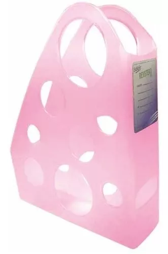 Revistero Sablón tamaño carta color rosa Medida: 25.5 x 7.5 x 31.5 cm, diseño innovador, tamaño carta, con etiqueta identificadora en el lomo, con ojillo en el lomo para facilitar su manejo, fabricado en polipropileno.                                                                               .                                        - 306.1738IMRO