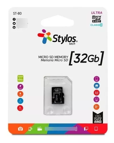 MEMORIA STYLOS MICRO SD 32GB CL10  SIN ADAPTADOR - STYLOS