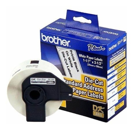 Brother  Cards Labels And Stickers  Continuous Labels  Dk1201 De 29Mm X 90Mm Rollo De - BRO-ETI-TK1201