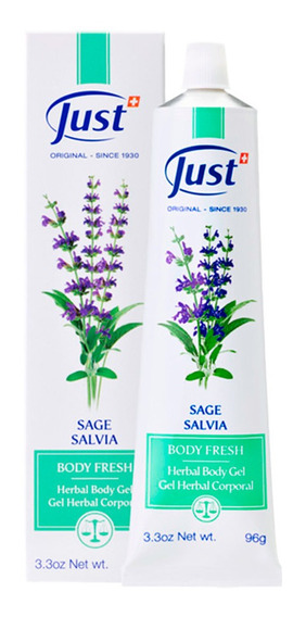 JUST BODY FRESH CON SALVIA, GEL HERBAL CORPORAL, 96GR  - JUST