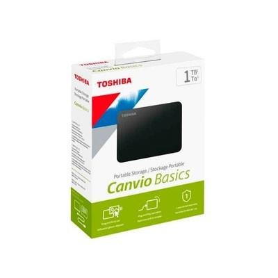 Toshiba Canvio Basics  Disco Duro  1 Tb  Externo Porttil  Usb 30  Negro - HDTB410XK3AA