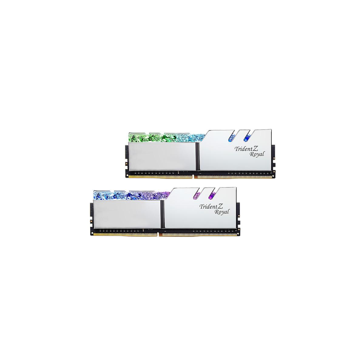MEMORIA DIMM DDR4 G.SKILL (F4-4000C18D-64GTRS) 64GB (2X32GB) 4000 MHZ, TRIDENT ROYAL SILVER - G.SKILL