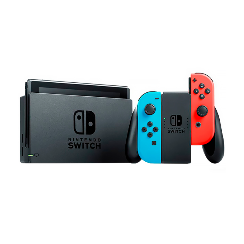Nintendo Switch Console with Neon Blue and Red Joy-Con (JP Spec) HAD-S-KABAH(JPN)/NEW UPC 4902370550733 - HAD-S-KABAH(JPN)/NEW
