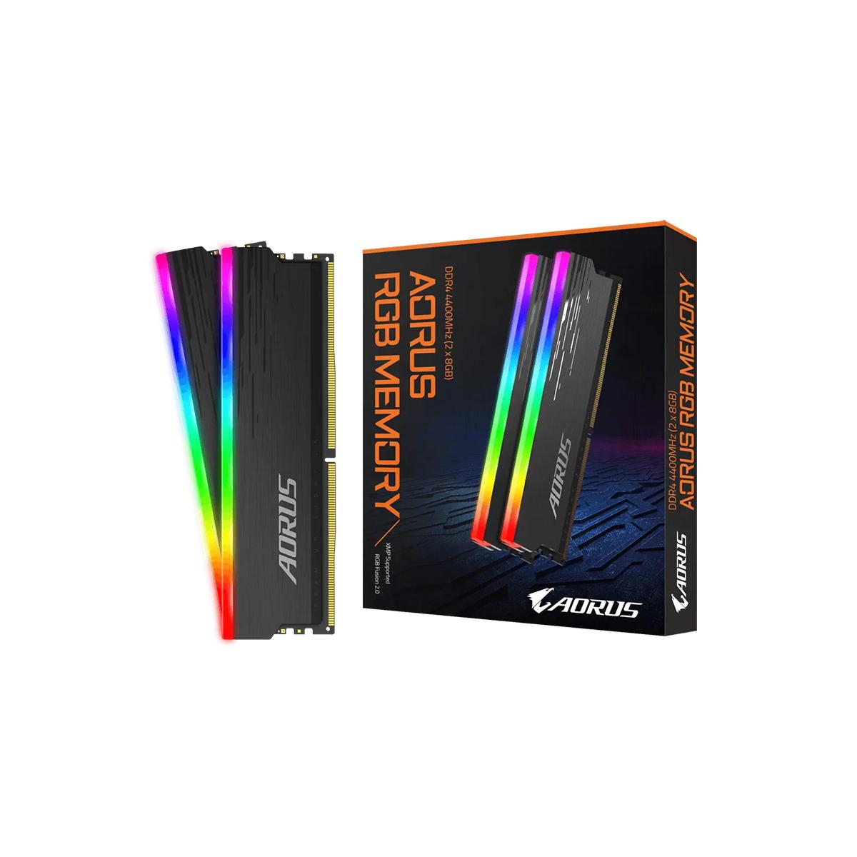 GP-ARS16G44 MEMORIA DIMM DDR4 GIGABYTE (GP-ARS16G44) AORUS 16GB (2X8GB) 4400MHZ, GRIS, RGB