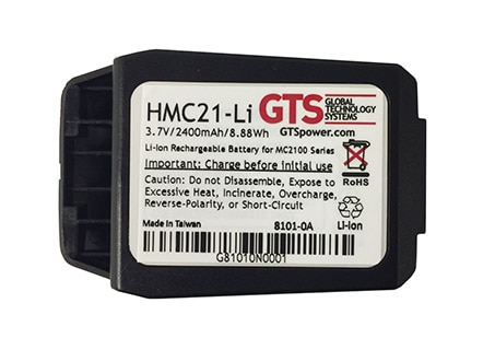 Gts Hmc21Li  Batera Para Pda Equivalente A Zebra BtryMc21Eab0E Zebra 8215061201  Ion De Litio  2400 Mah  888 Wh  Para Zebra Mc2100 Mc2180 - HMC21-Li
