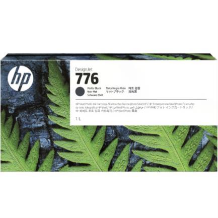 Tinta HP LF 776 1L Color Negro Mate - 1XB12A