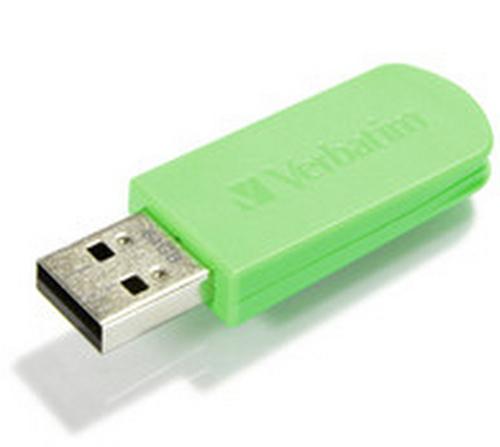 49834 Verbatim 64GB Mini USB Flash Drive - Green 49834 UPC 