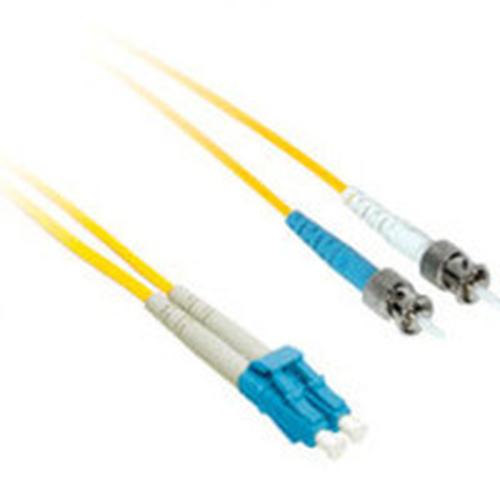 37475 C2G 2m LC-ST 9/125 Cable de fibra OS2 de modo simple dúplex - Amarillo - 6 pies