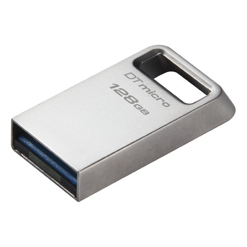 MEMORIA KINGSTON 128GB USB 3.2 GEN 1DATATRAVEL MICRO METAL CASING 200MB/S UPC 0740617328028 - DTMC3G2/128GB