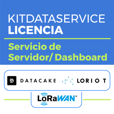KIT de servicio de base de datos Loriot y dashboard Datacake para dispositivos LORAWAN <br>  <strong>Código SAT:</strong> 81112501 - KITDATASERVICE
