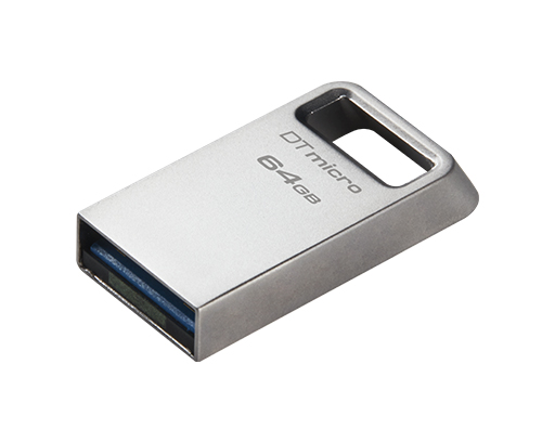 MEMORIA KINGSTON 64GB USB 3.2 GEN 1DATATRAVEL MICRO METAL CASING 200MB/S UPC 0740617328066 - DTMC3G2/64GB