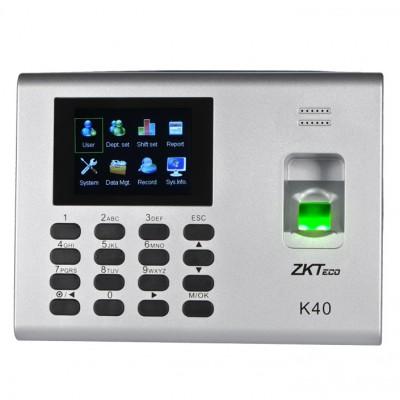 Control de Tiempo y Asistencia ZKTeco ZK -K40, USB, Gris, Si, Si ZK -K40 ZK-K40 EAN UPC  - LCTZKT010