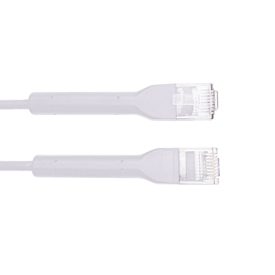 Cable de Parcheo Ultra Slim Con RJ45 Flexible UTP Cat6 - 10m Blanco Diámetro Reducido <br>  <strong>Código SAT:</strong> 43223303 - LINKEDPRO