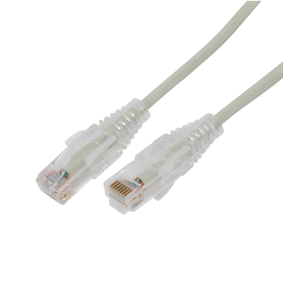 Cable de Parcheo Slim UTP Cat6A - 0.5 m Gris, Diámetro Reducido (28 AWG) <br>  <strong>Código SAT:</strong> 43223303 <img src='https://ftp3.syscom.mx/usuarios/fotos/logotipos/linkedpro_by_epcom.png' width='20%'>  - LPUT6A05GY28