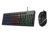 Xtech  Keyboard And Mouse Set  Wired  Spanish  Usb  Black  Gaming Xtk530S - XTECH