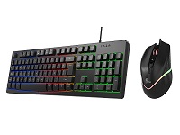 Xtech  Keyboard Mouse And Mouse Pad  Wired  Spanish  Usb  Black  Gaming Xtk535S - XTECH