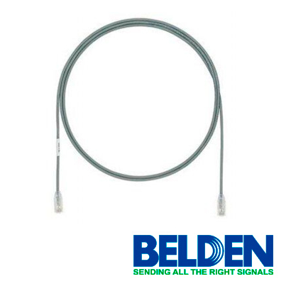 Cable de parcheo Belden UTP 3 metros cat6A gris riser uso interior